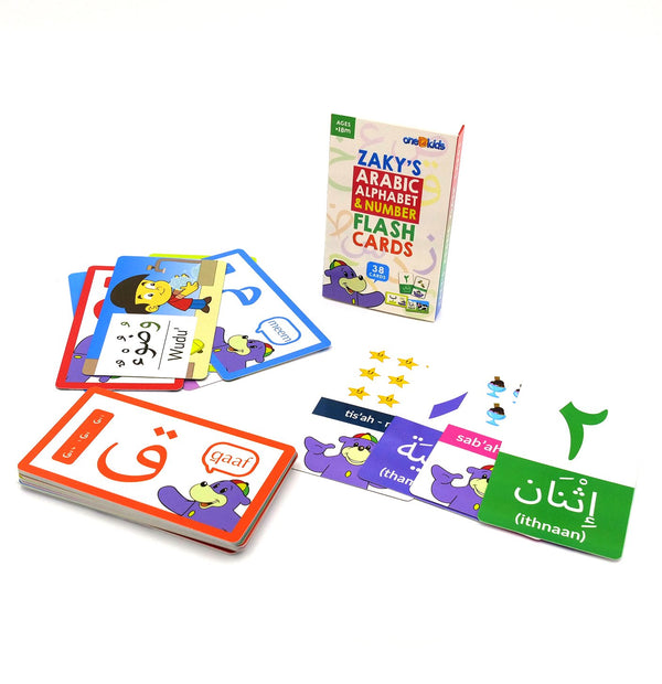 Zaky's Arabic Alphabet & Numbers Flash Cards