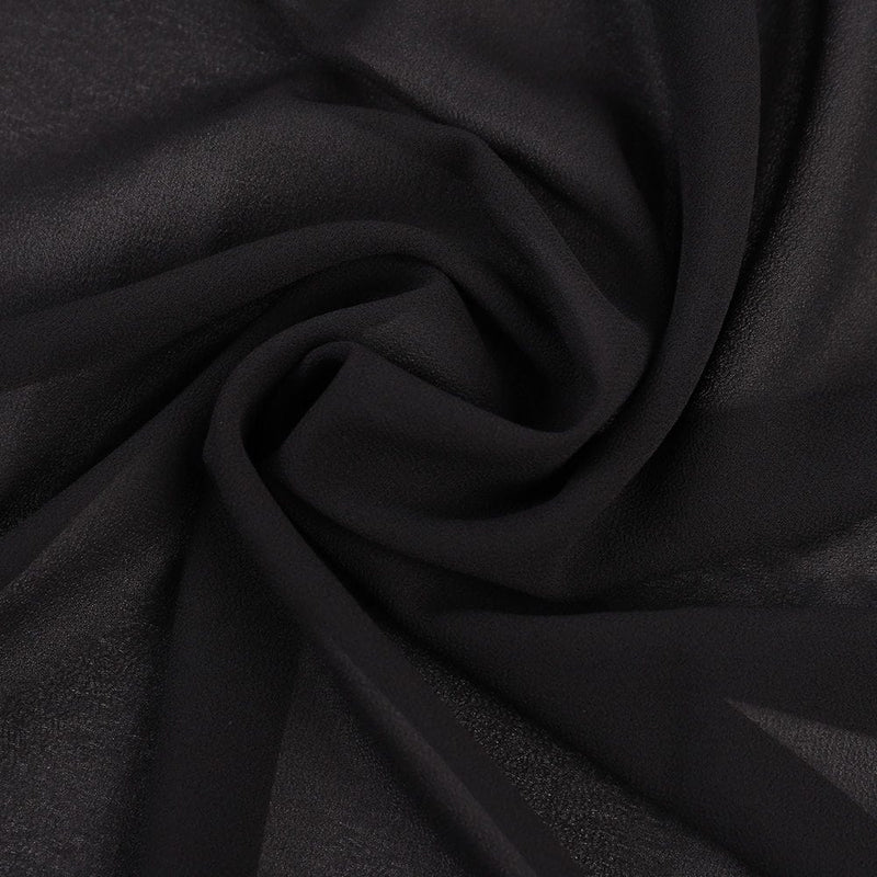 Chiffon Hijab - Black