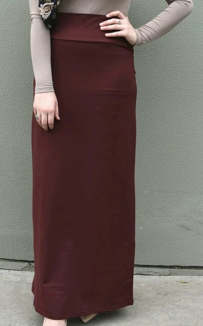 Jersey Skirt - Maroon